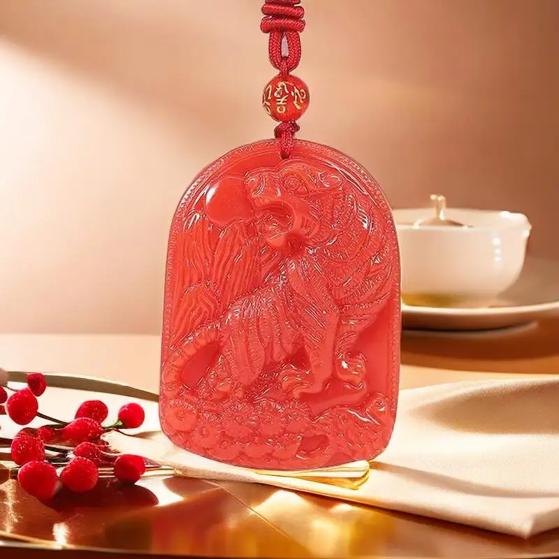 Luxury Gifts Jewelry & Watches Namfleg Mostar - Red Jade Tiger Pingente Pingentes, Pedras