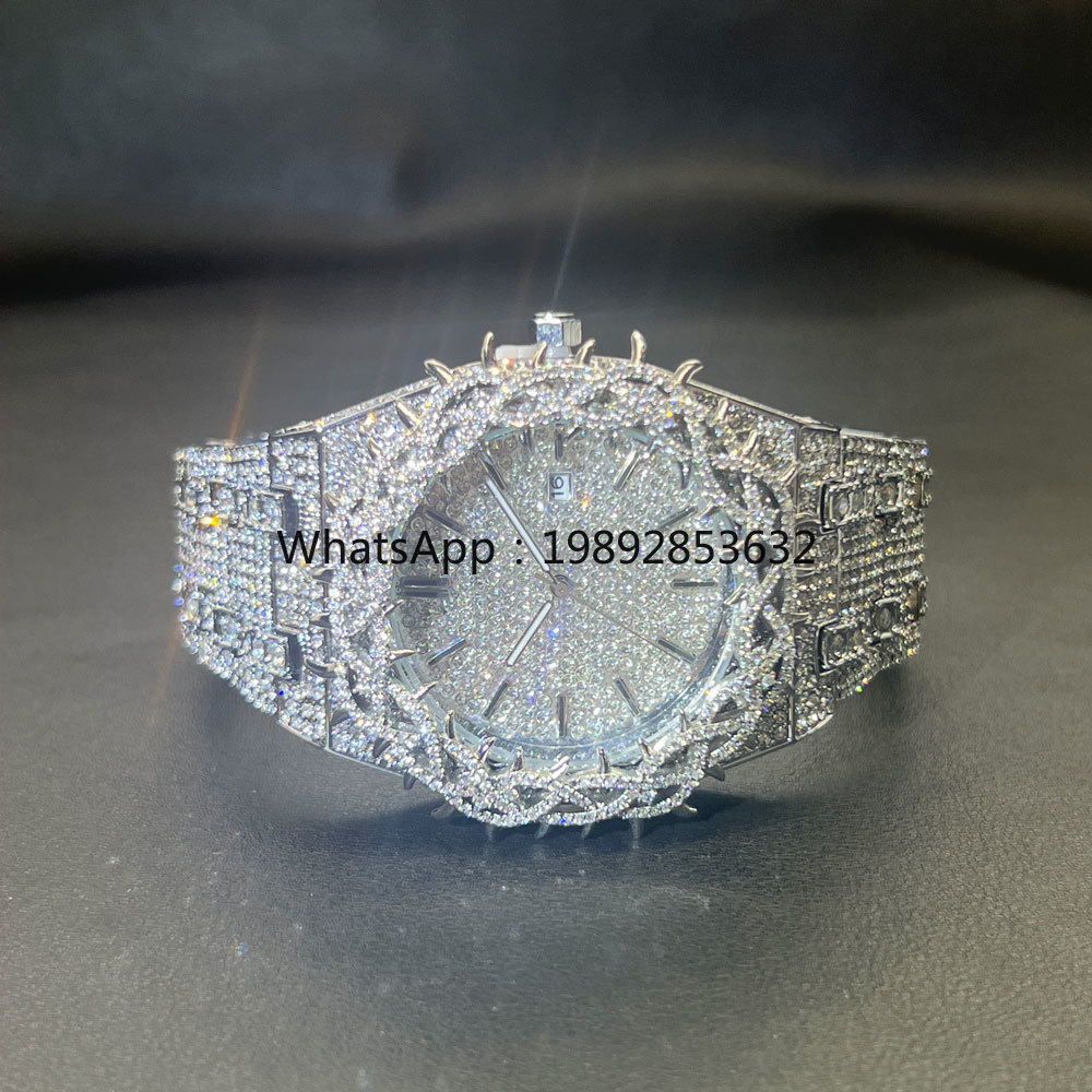 Jewelry Watches For Men - Relógio MISSFOX Hot Fashion com Diamantes,