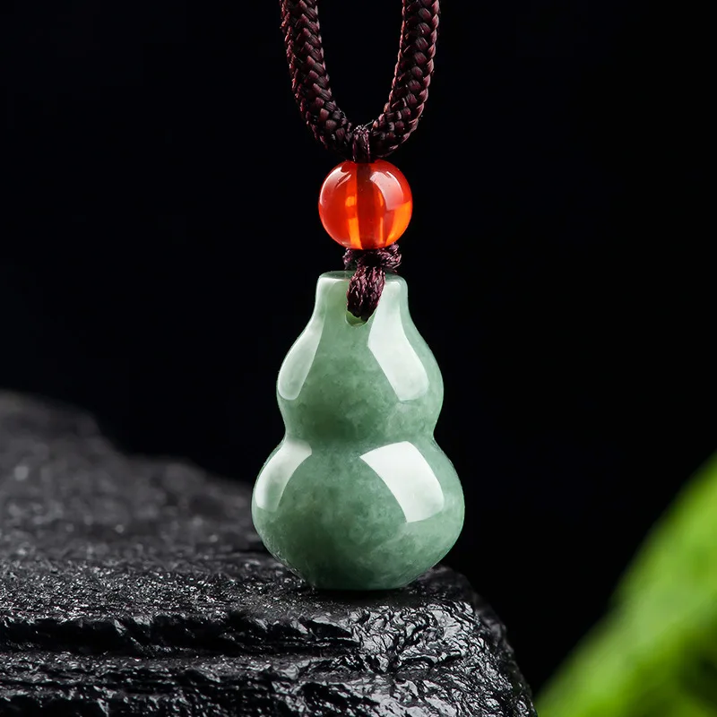 Luxury Gifts Jewelry & Watches Namfleg Mostar - Burmese Jade Gourd Pingente para Homens,