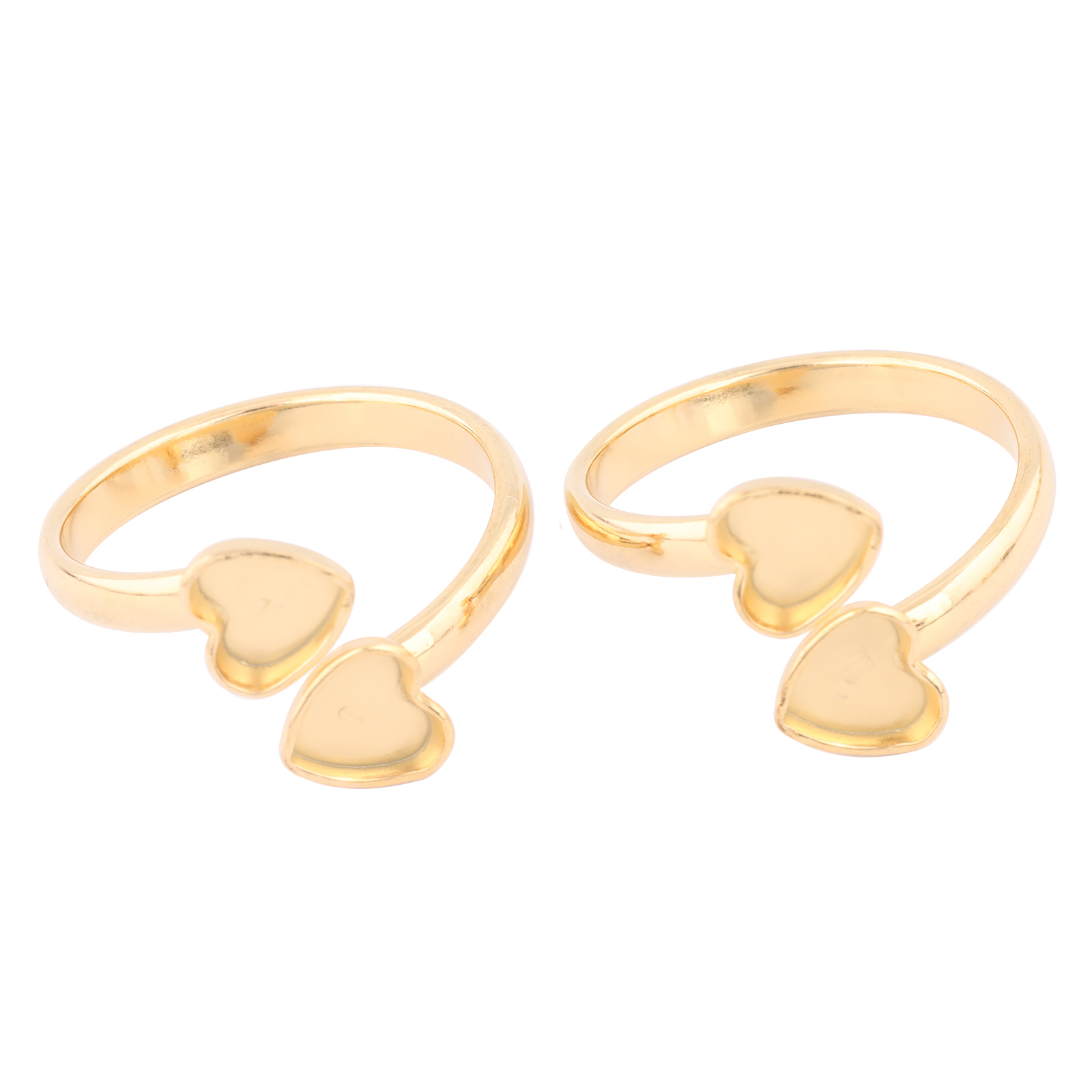 Gold Plated Ring - 10 peças de aço inoxidável banhado