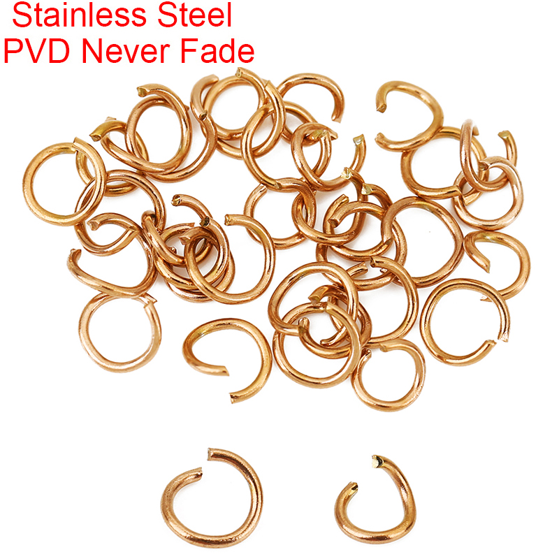 Gold Plated Ring - 100 peças de argolas abertas de