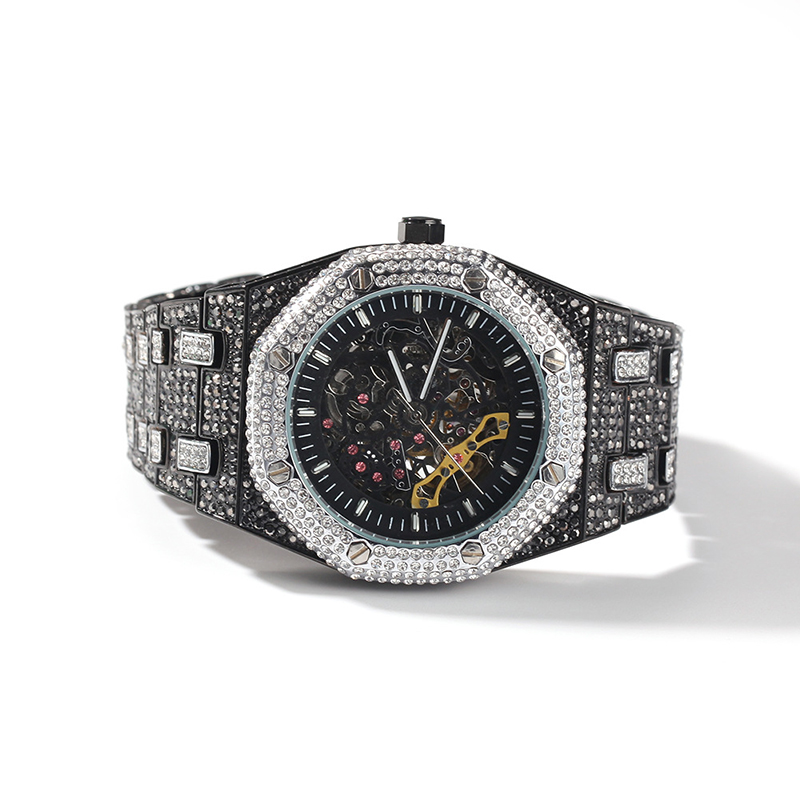 Jewelry Watches For Men - Hip hop bling gelado para fora
