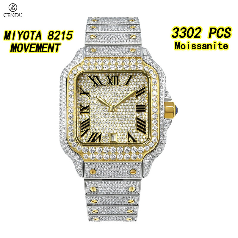 Vvs Jewelry Watches - Relógio de Luxo VVS Moissanite para