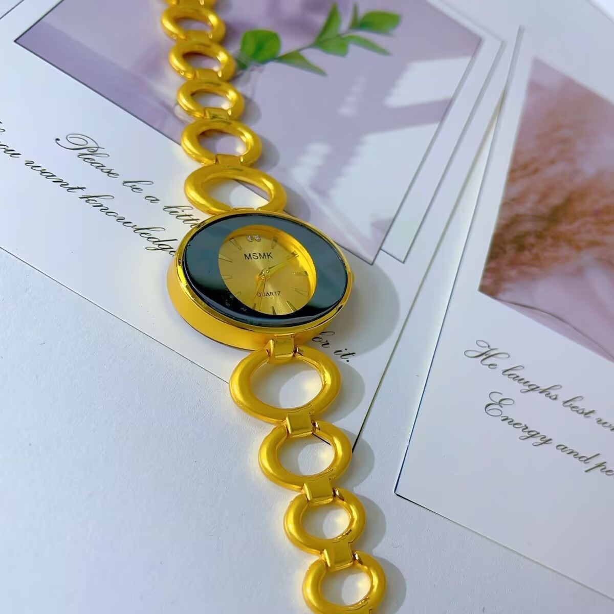 Jewelry For Watches - Novo relógio americano banhado a ouro