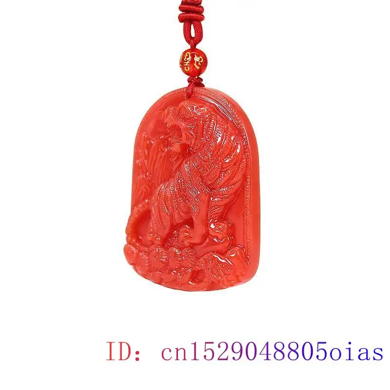 Red Jade Tiger Pingente Pingen - Luxury Gifts Jewelry & Watches Namfleg Mostar avaliação e preço
