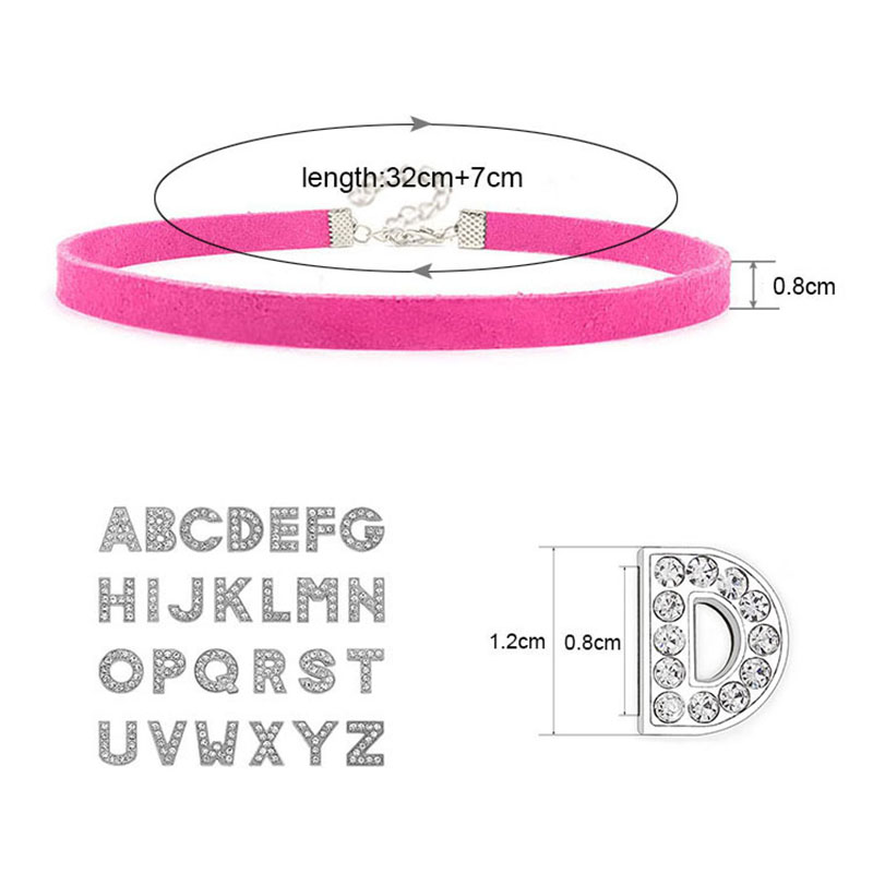 Sexy quente strass letras eu a - Crystal Choker Necklace avaliação e preço
