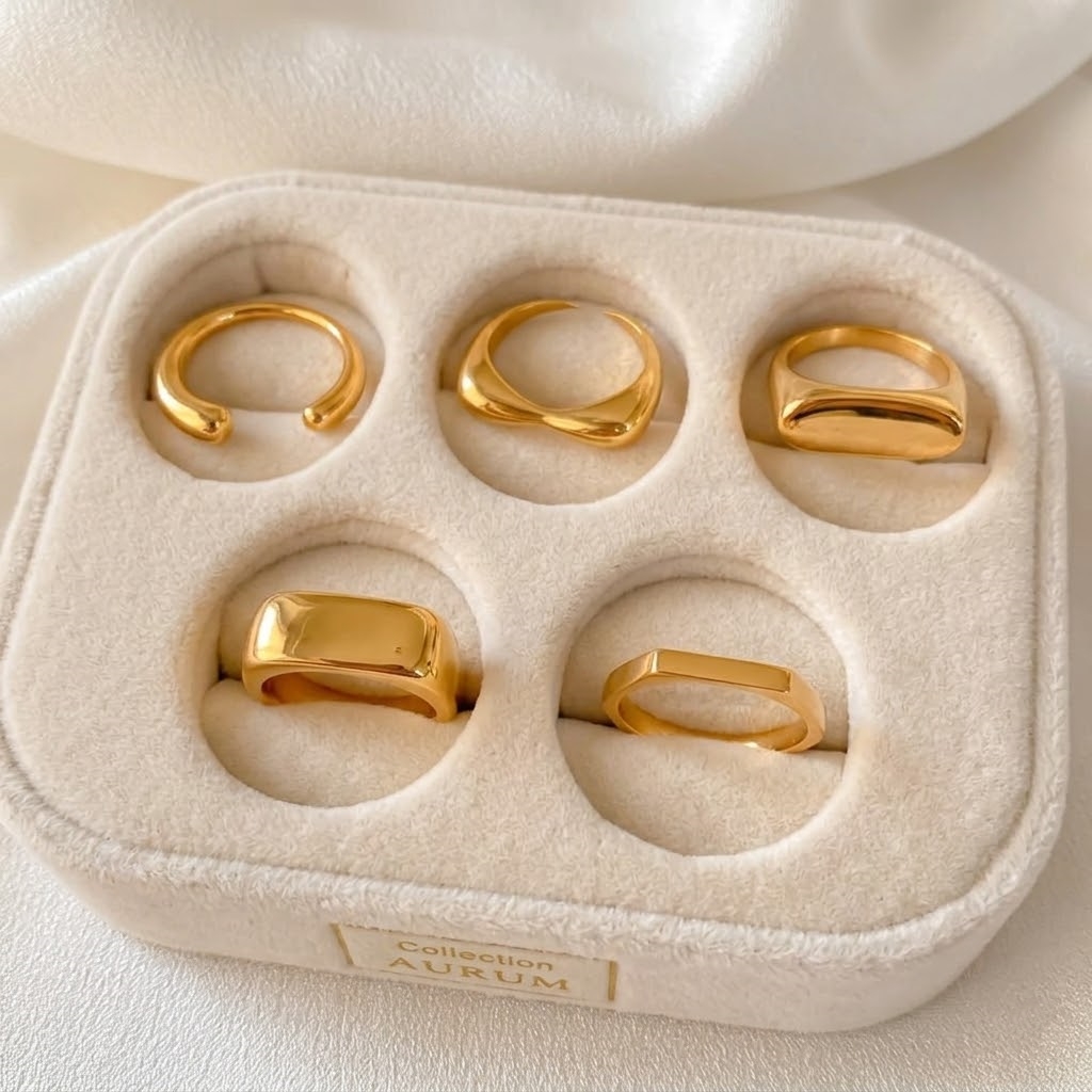 Anéis de Aço Inoxidável St-Del - Mens Signet Ring avaliação e preço