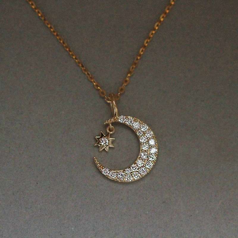 Requintado lua estrela em form - Crystal Choker Necklace avaliação e preço