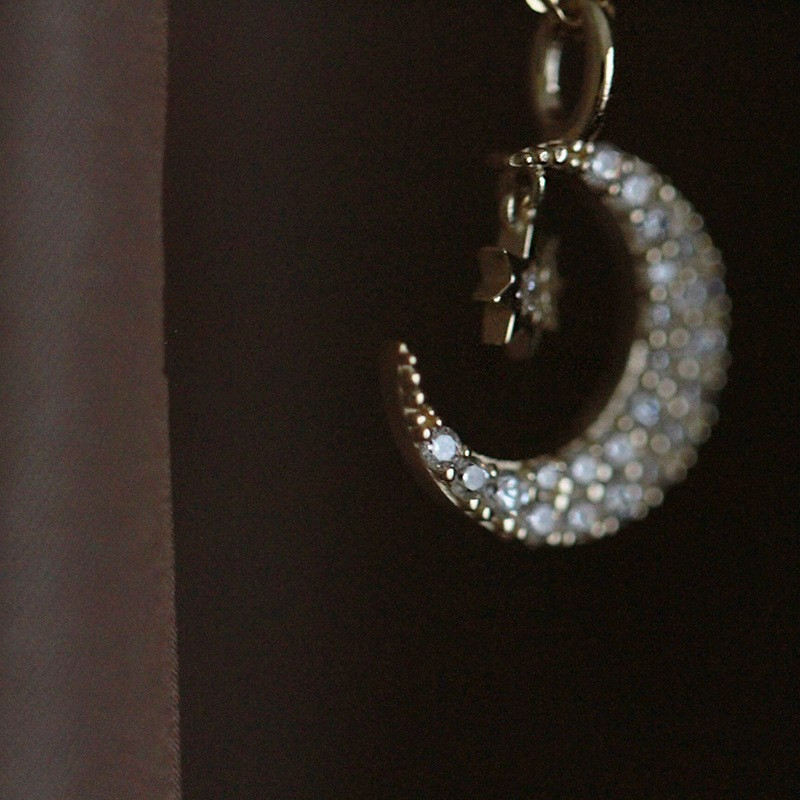 Requintado lua estrela em form - Crystal Choker Necklace avaliação e preço