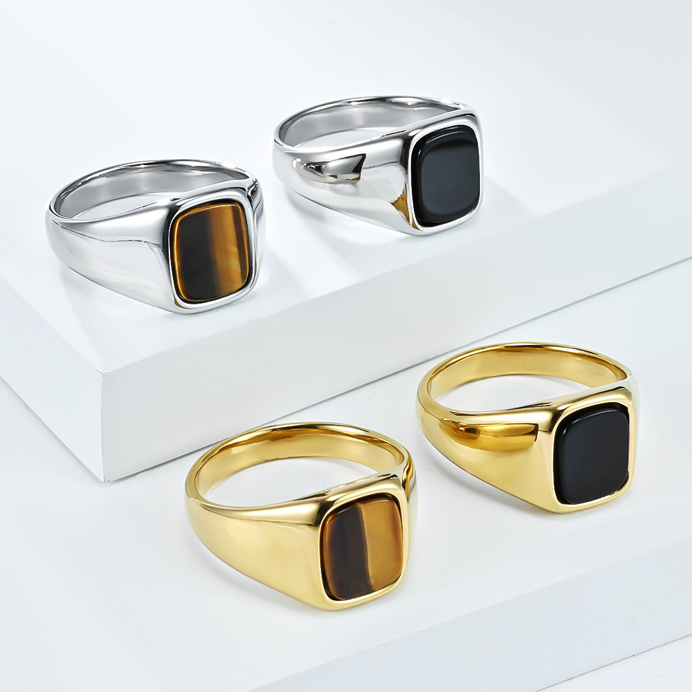 Novo Anel de Sinete Masculino  - Mens Signet Ring avaliação e preço