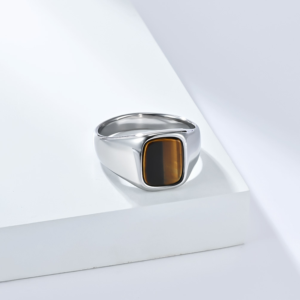 Novo Anel de Sinete Masculino  - Mens Signet Ring avaliação e preço