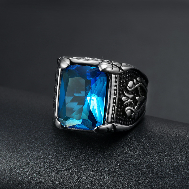 Anel de Sinete em Aço Inoxidáv - Mens Signet Ring avaliação e preço