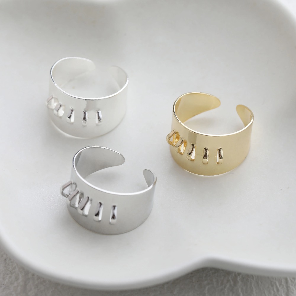 Configurações de anel de latão - Gold Plated Ring avaliação e preço
