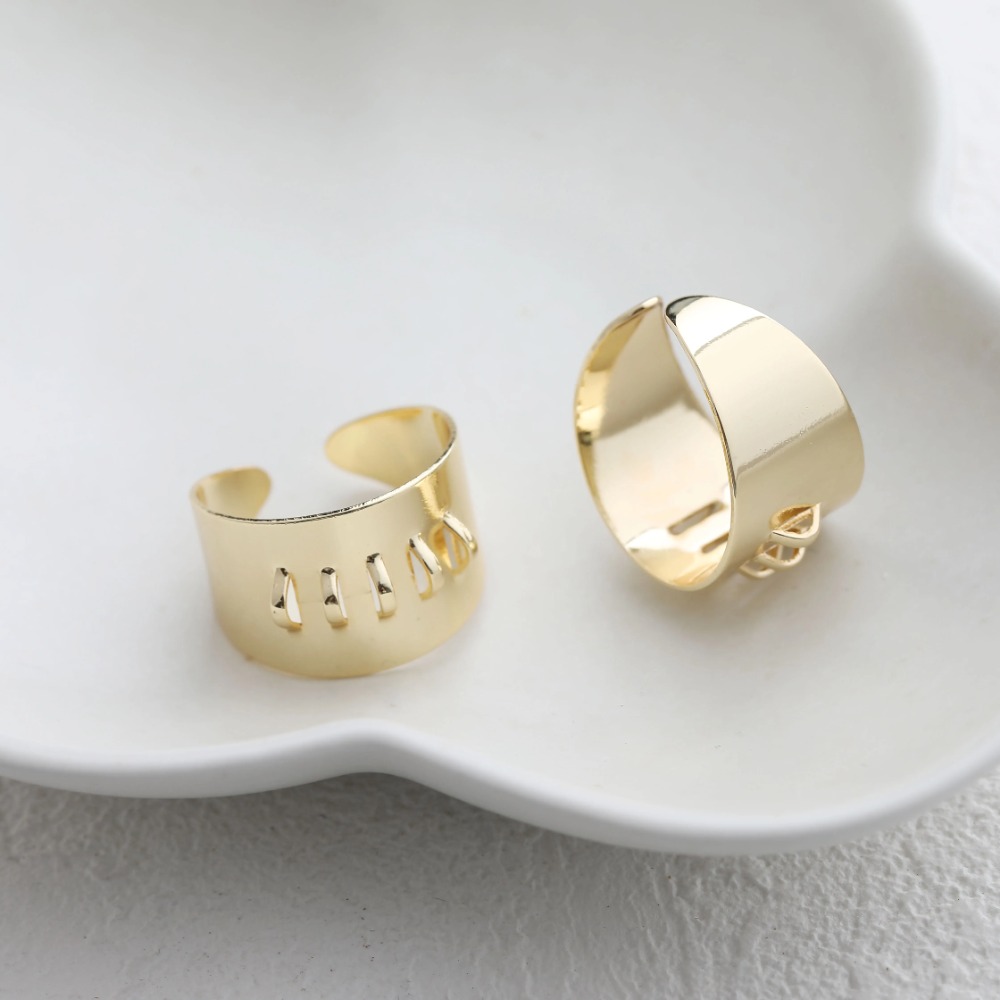 Configurações de anel de latão - Gold Plated Ring avaliação e preço