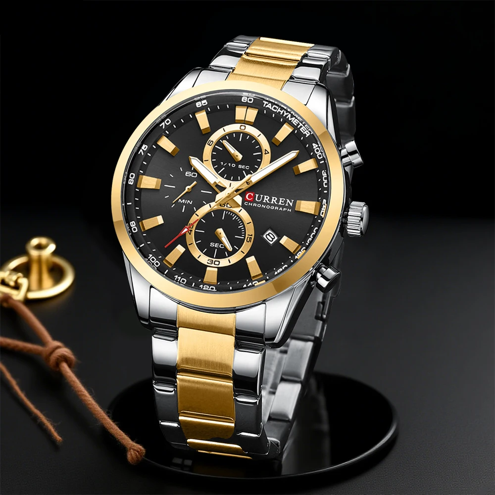 CURREN Casual Quartz Chrono Sp - Jewelry For Watches avaliação e preço