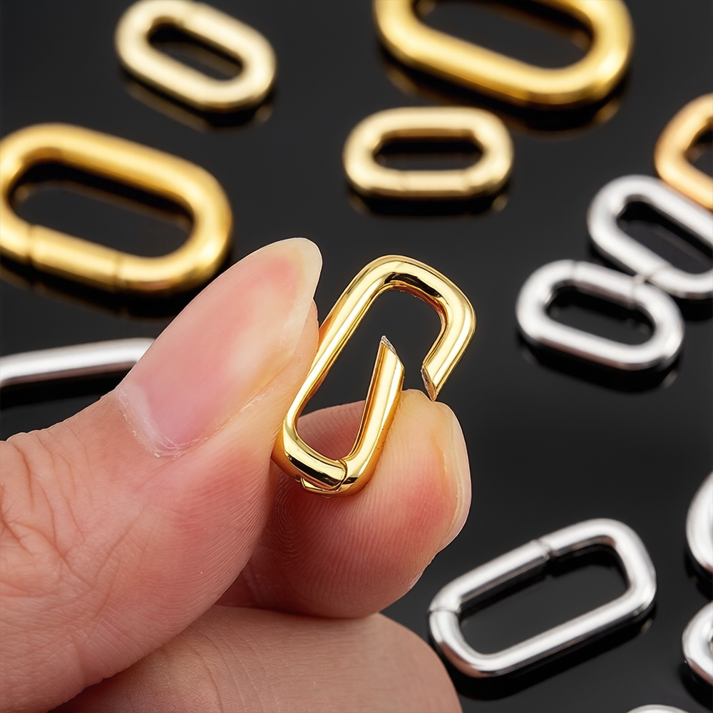 2 peças Fechos de Colar Tipo M - Gold Plated Ring avaliação e preço