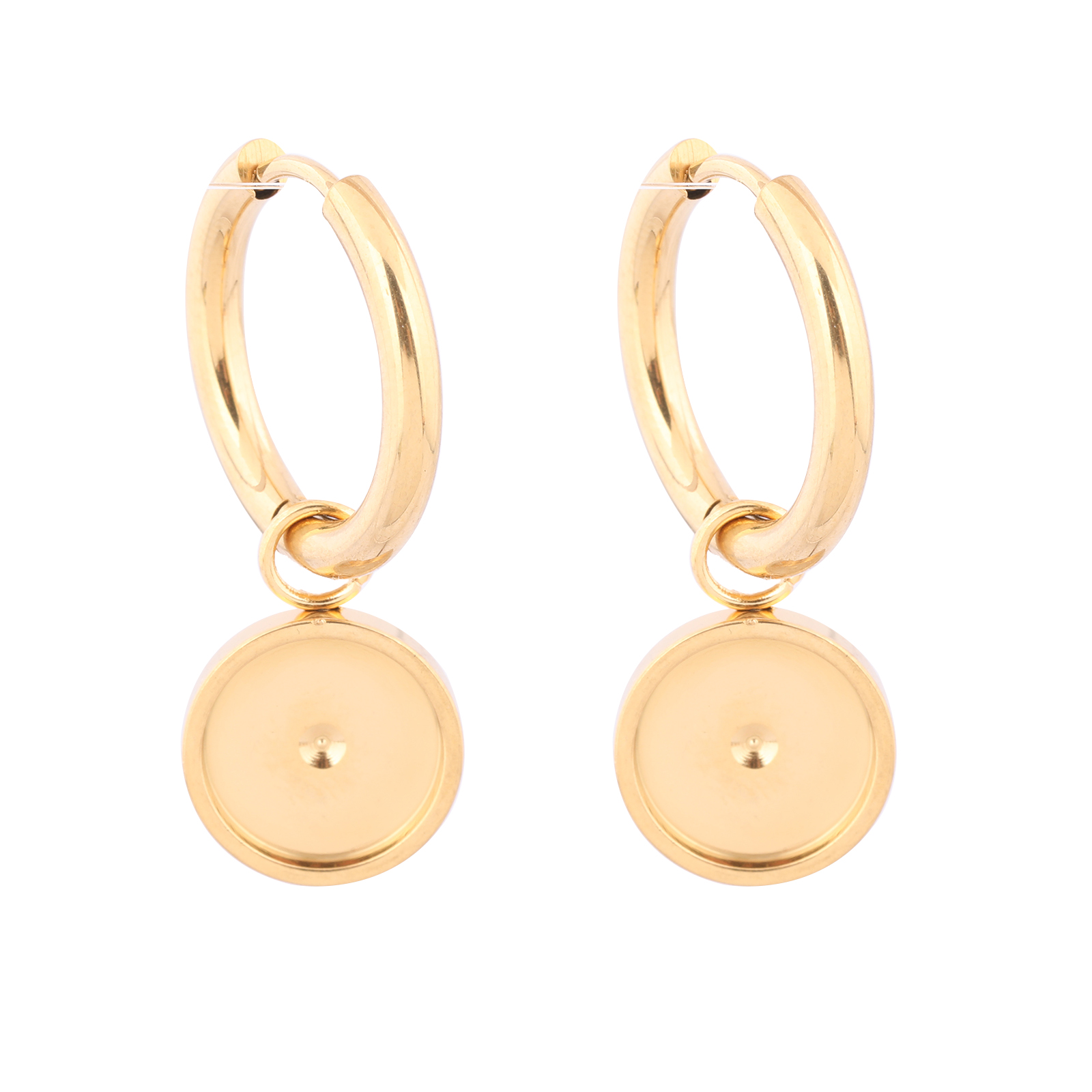 6 Peças de Bases para Brincos  - Gold Plated Ring avaliação e preço