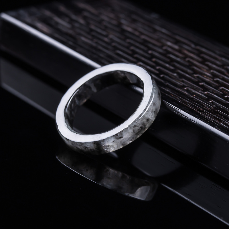 Anel de jadeíta negra tipo gel - Jewelry & Watches Bench avaliação e preço