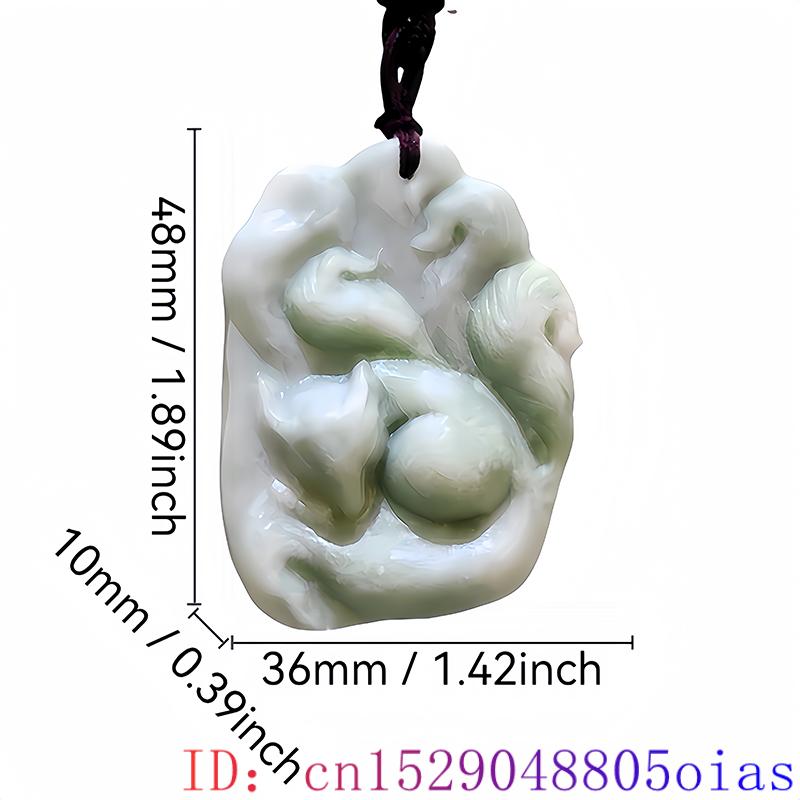 Natural Jade Fox Colar Pingent - Luxury Gifts Jewelry & Watches Namfleg Mostar avaliação e preço