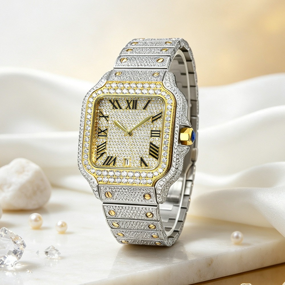 Relógio de Luxo VVS Moissanite - Vvs Jewelry Watches avaliação e preço